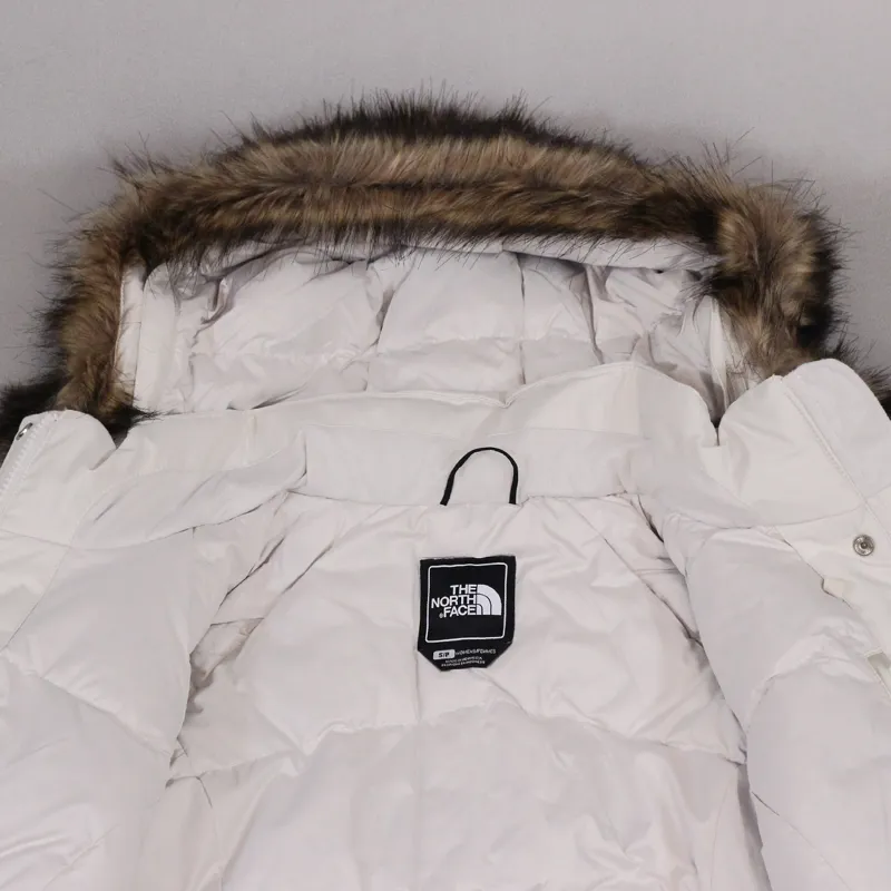 The North Face Womens Arctic Parka Moon Light Ivory White-3