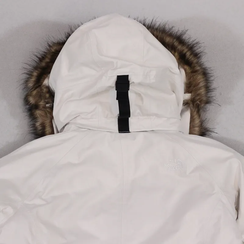 The North Face Womens Arctic Parka Moon Light Ivory White-4