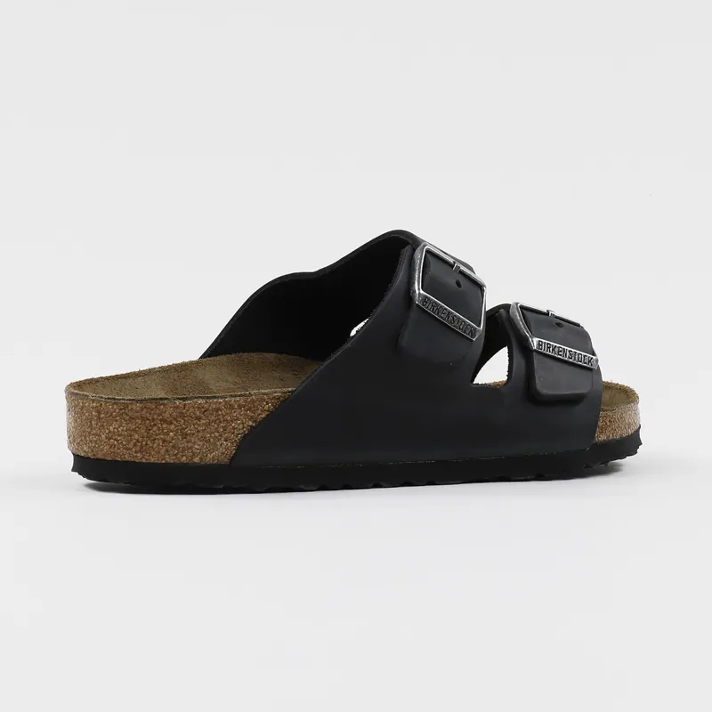 Birkenstock Arizona Oiled Leather Regular Fit Sandals Black-5