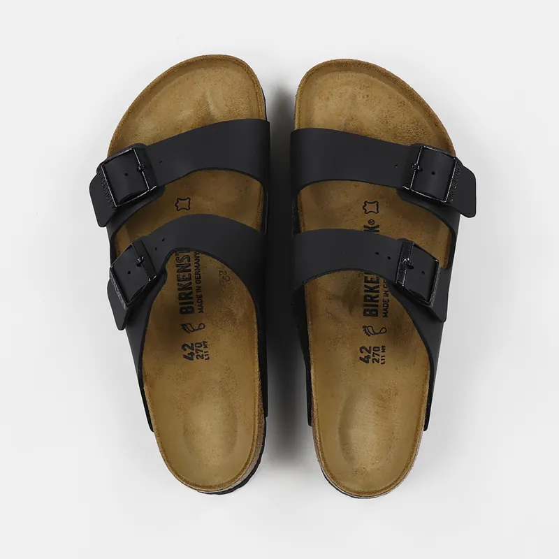 Birkenstock Arizona Oiled Leather Regular Fit Sandals Black-6