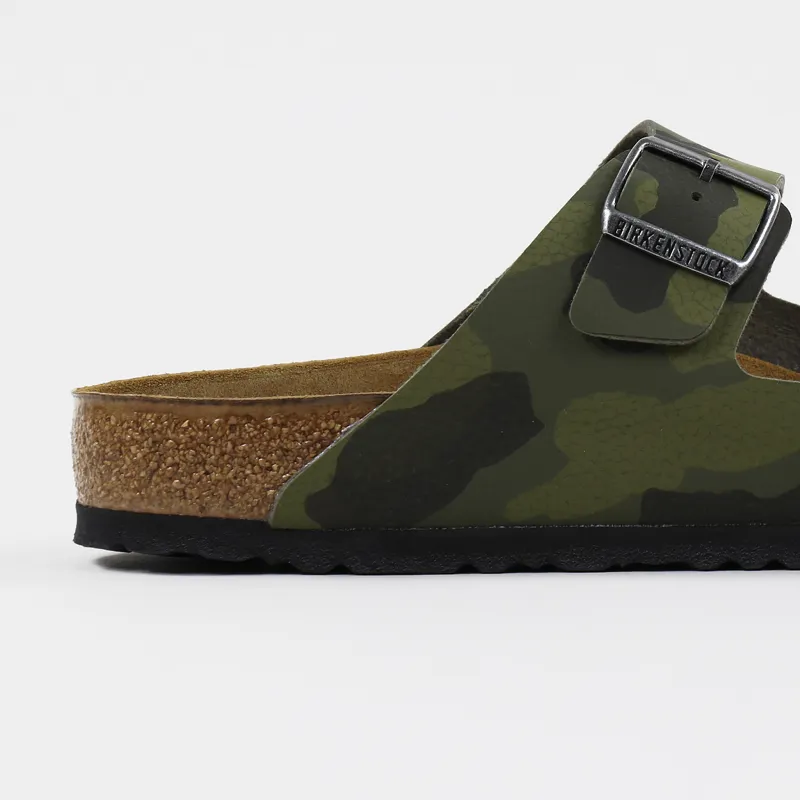 Birkenstock Arizona Soft Footbed Birko-Flor Sandals Desert Camo Green-1