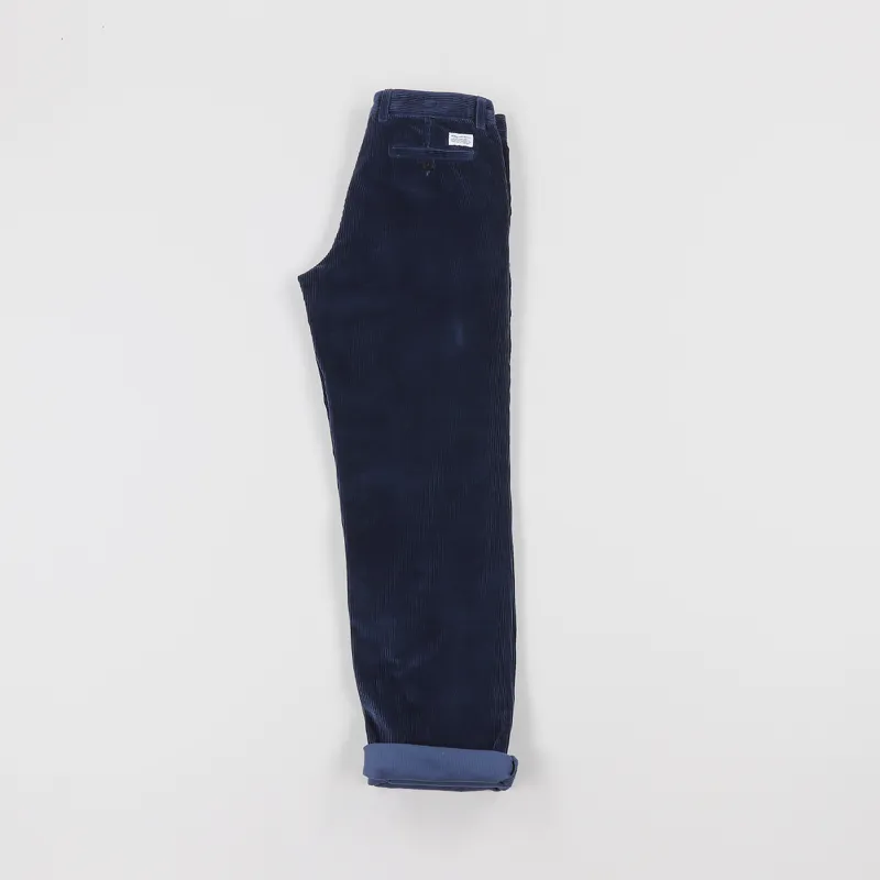 Norse Projects Aros Corduroy Trousers Ensign Blue-2