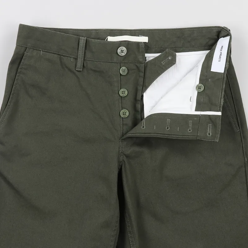 Norse Projects Aros Heavy Trousers Ivy Green-2