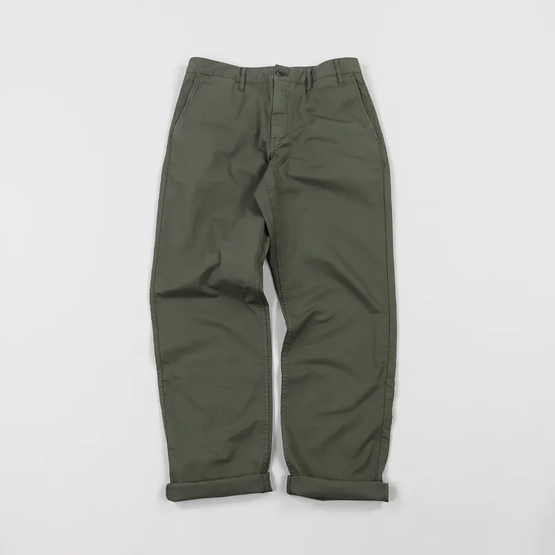 Norse Projects Aros Light Twill Trousers Dried Olive-1