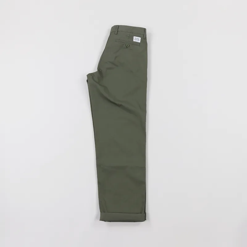 Norse Projects Aros Light Twill Trousers Dried Olive-3