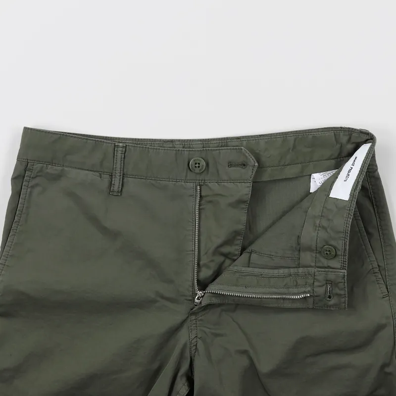 Norse Projects Aros Light Twill Shorts Dried Olive-2