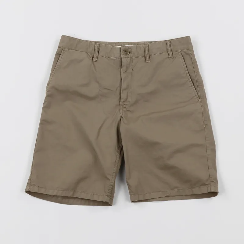 Norse Projects Aros Light Twill Shorts Utility Khaki-1