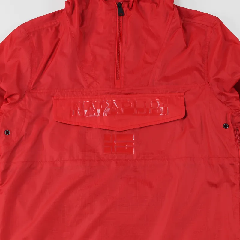 sjaal Overtollig mengsel Napapijri Mens Asheville Pullover Jacket Red Water Resistant