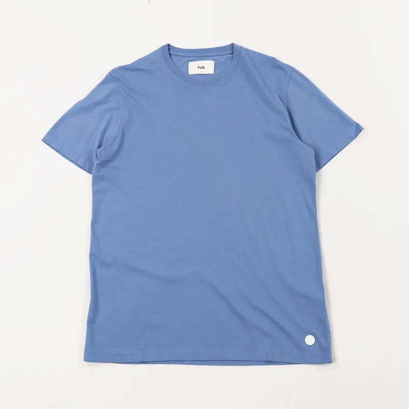Folk Assembly T Shirt Blue