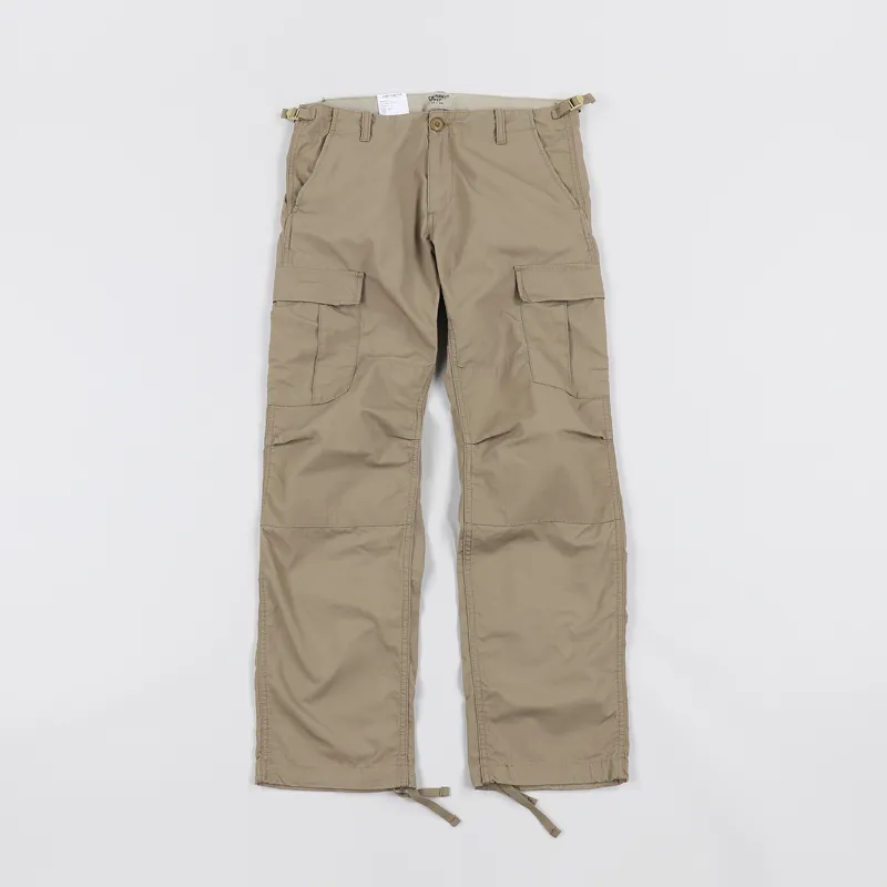 Carhartt WIP Cotton Ripstop Aviation Workwear Pant Leather Rinsed