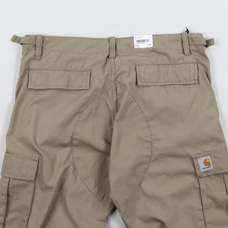 Carhartt WIP Cotton Ripstop Aviation Workwear Pant Leather