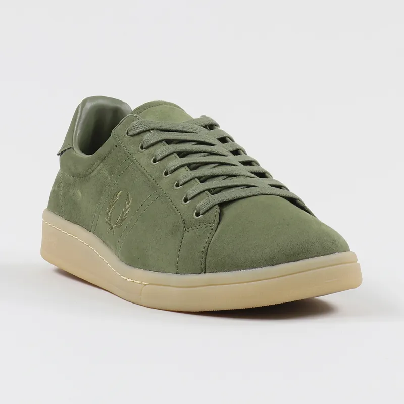 Fred Perry B721 Microfibre Shoes Burnt Olive-4