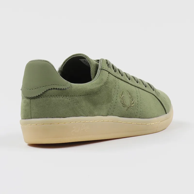 Fred Perry B721 Microfibre Shoes Burnt Olive-5