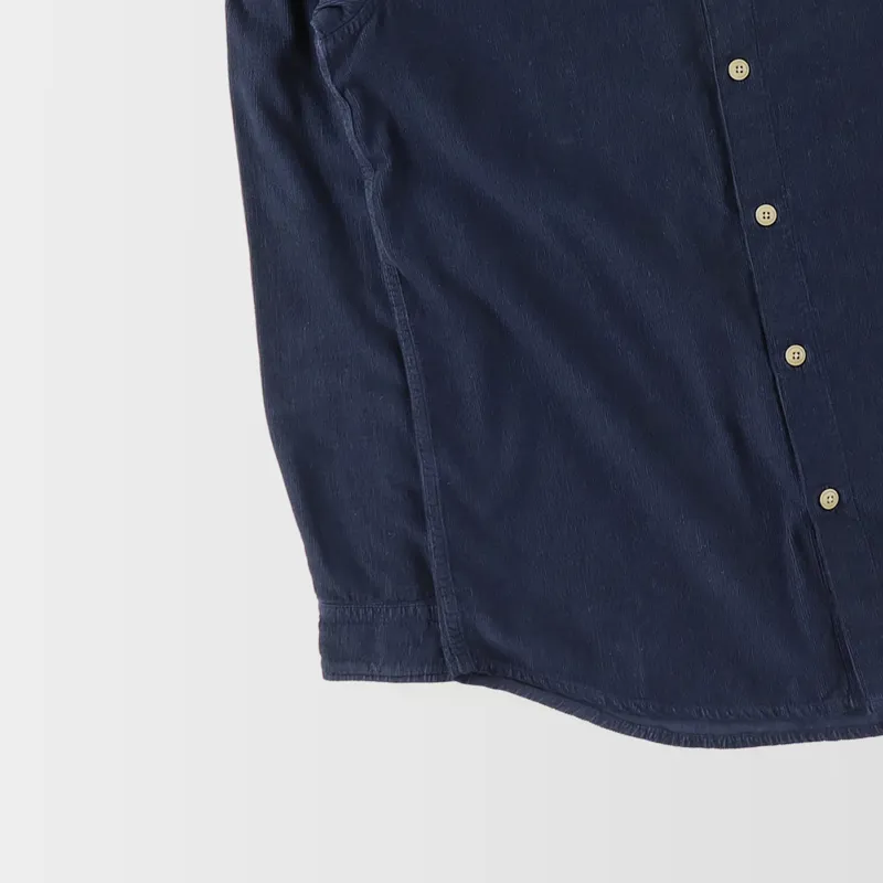 Folk Babycord Shirt Navy-2