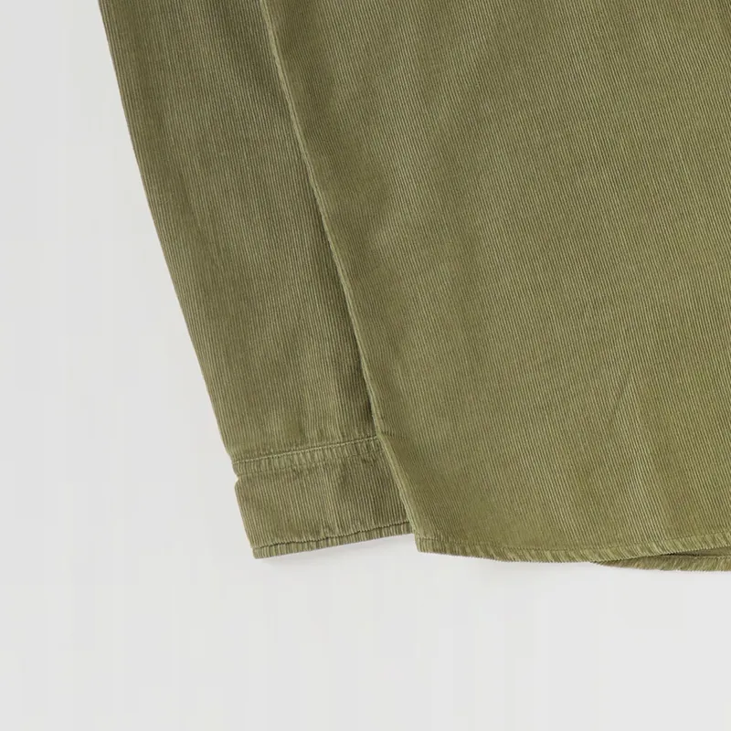 Folk Babycord Shirt Soft Green-2
