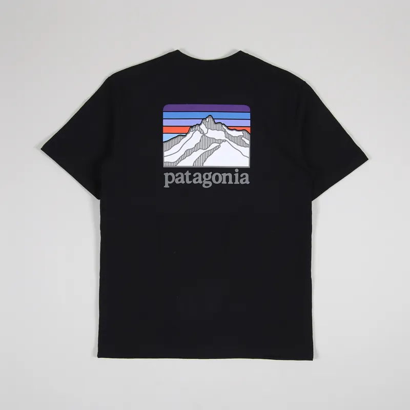Patagonia line logo t shirt 2025
