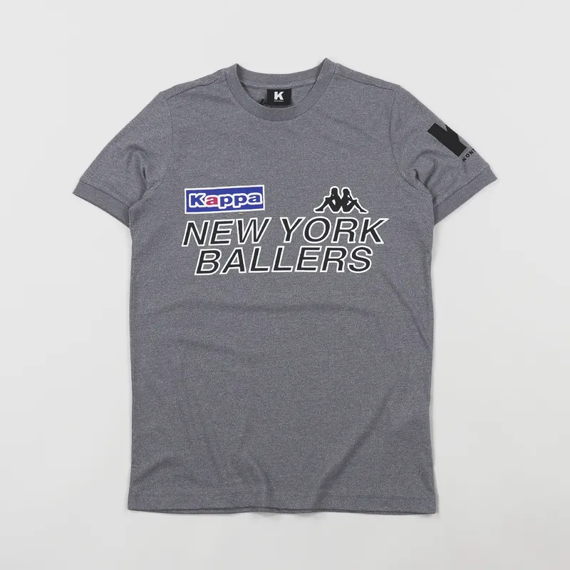 Kappa Kontroll Ballers T Shirt Grey Medium Melange-1