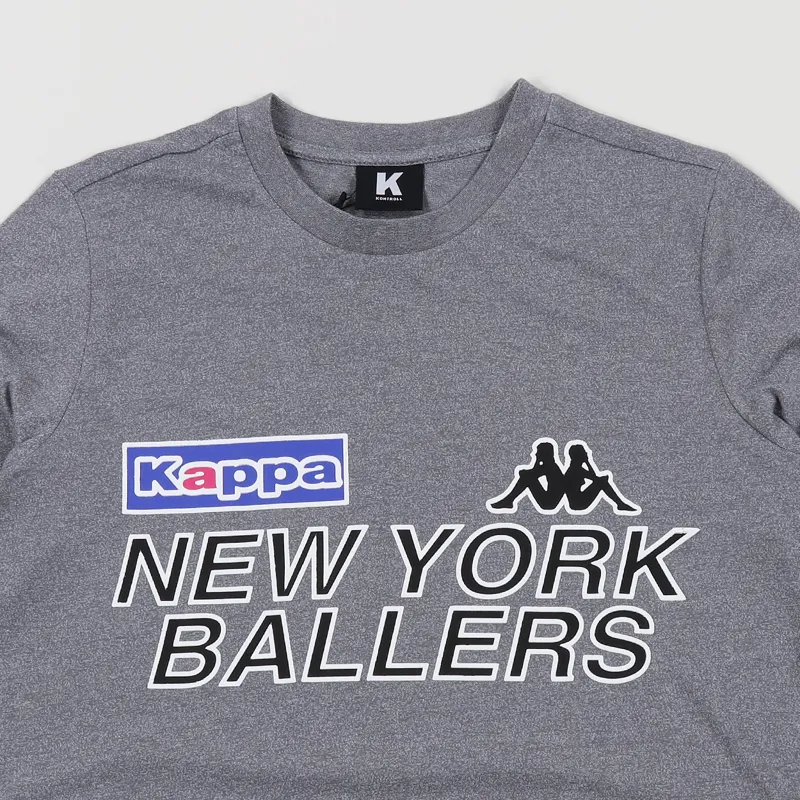 Kappa Kontroll Ballers T Shirt Grey Medium Melange-2