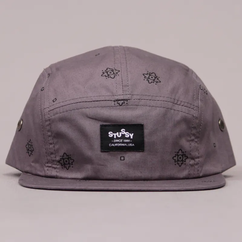 Stussy Bandana Camper 5 Panel - Grey-1