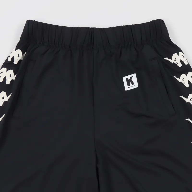 Kappa Kontroll Banda Shorts Black Beige Sand-1
