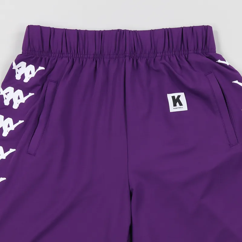 Kappa Kontroll Banda Shorts Violet White-1