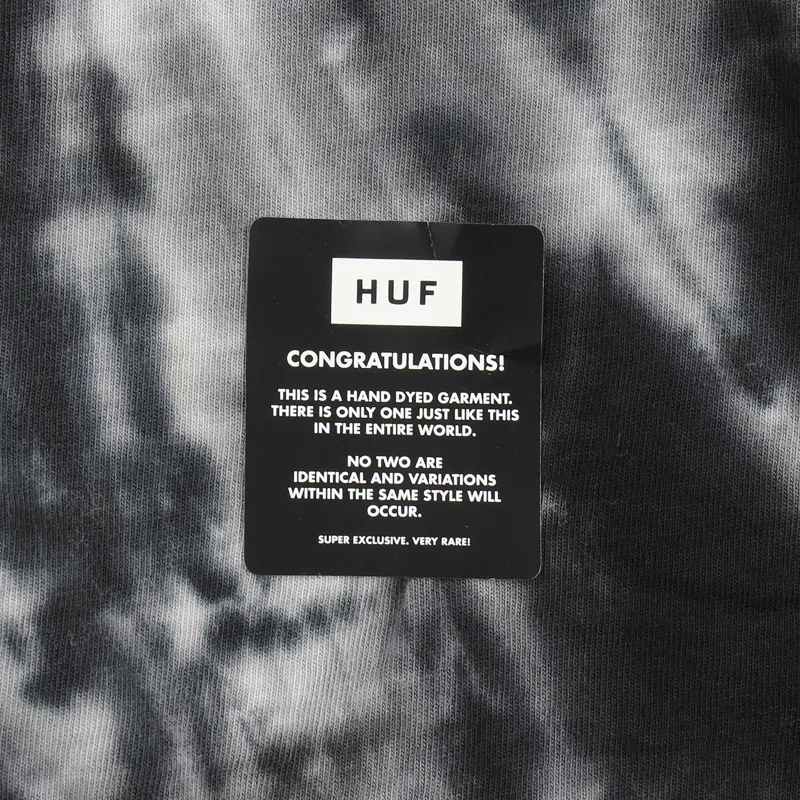 Huf Bar Bird Tie Dye T Shirt Black-3