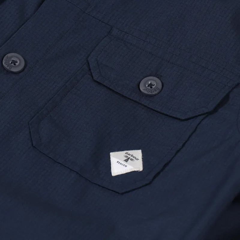 Barbour Beacon Ripstop Overshirt Navy-3