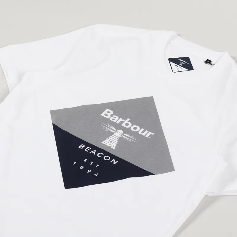 Barbour Beacon Diamond T Shirt White-1