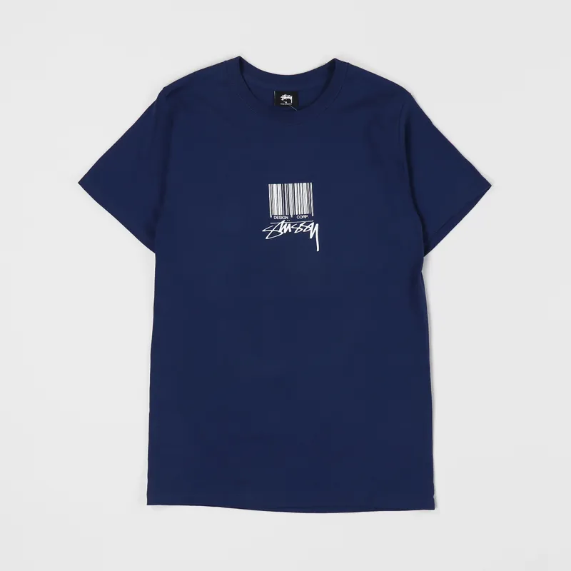 Stussy Barcode T Shirt Navy