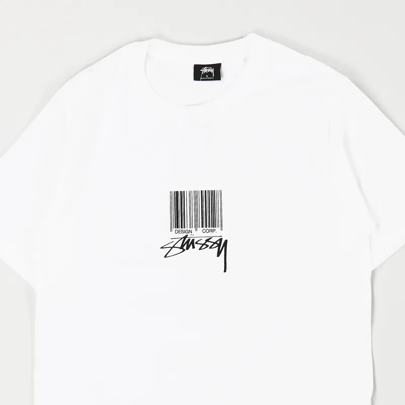 Stussy Barcode T Shirt White-1