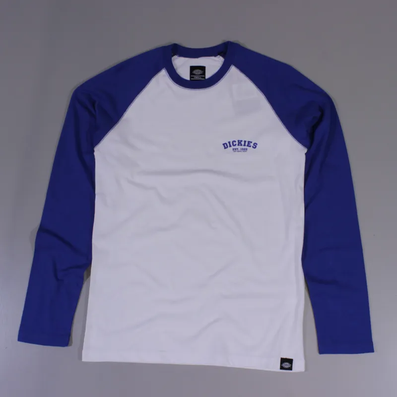 Dickies Baseball LS T Shirt Royal Blue