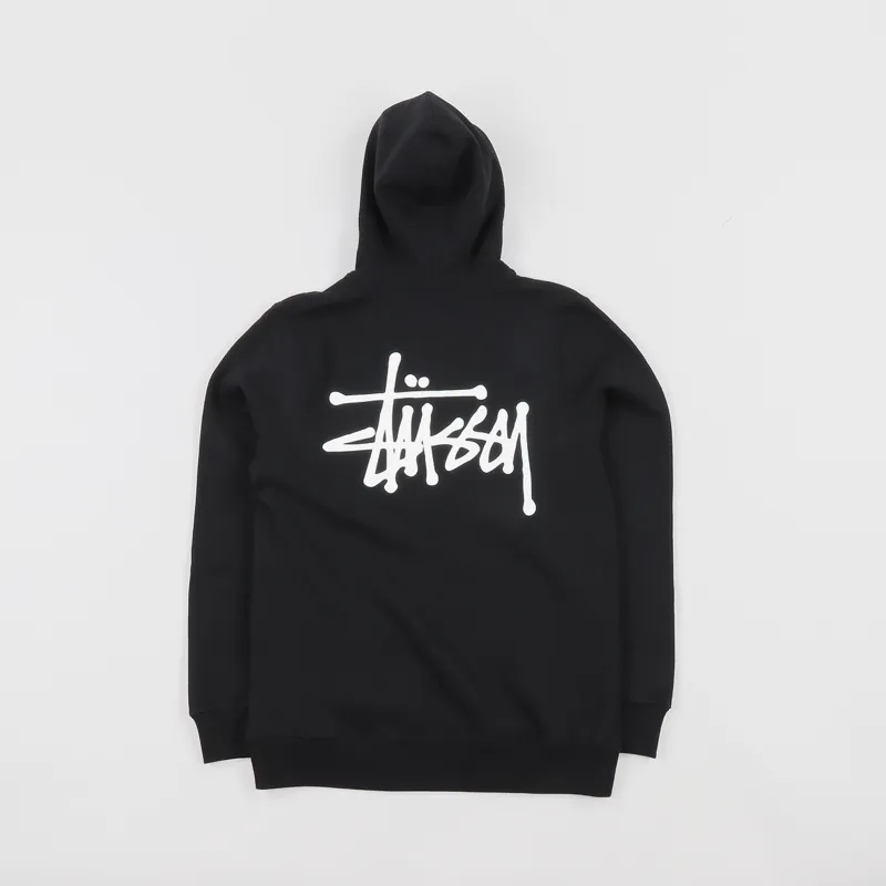 Stussy Basic Logo Hoodie Black