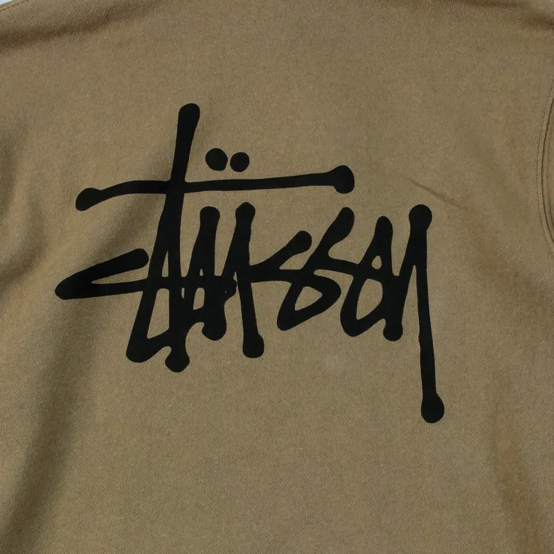 Stussy Basic Logo Hoodie Light Brown-1
