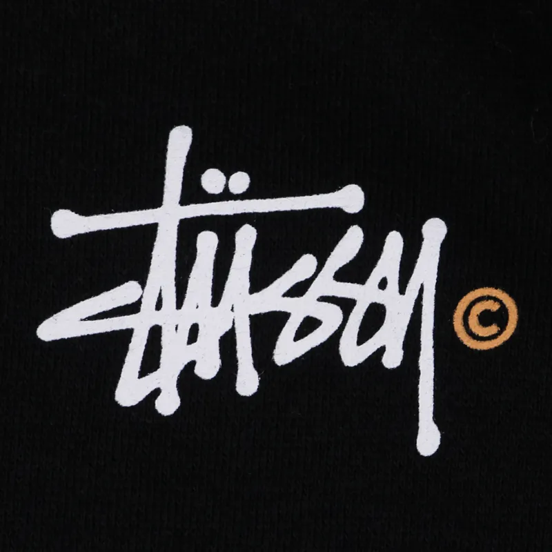 Stussy Basic Logo Hoodie Black-1