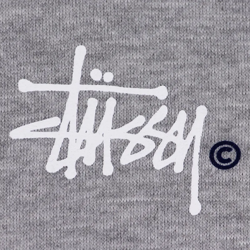 Stussy Basic Logo Hoodie Grey-1