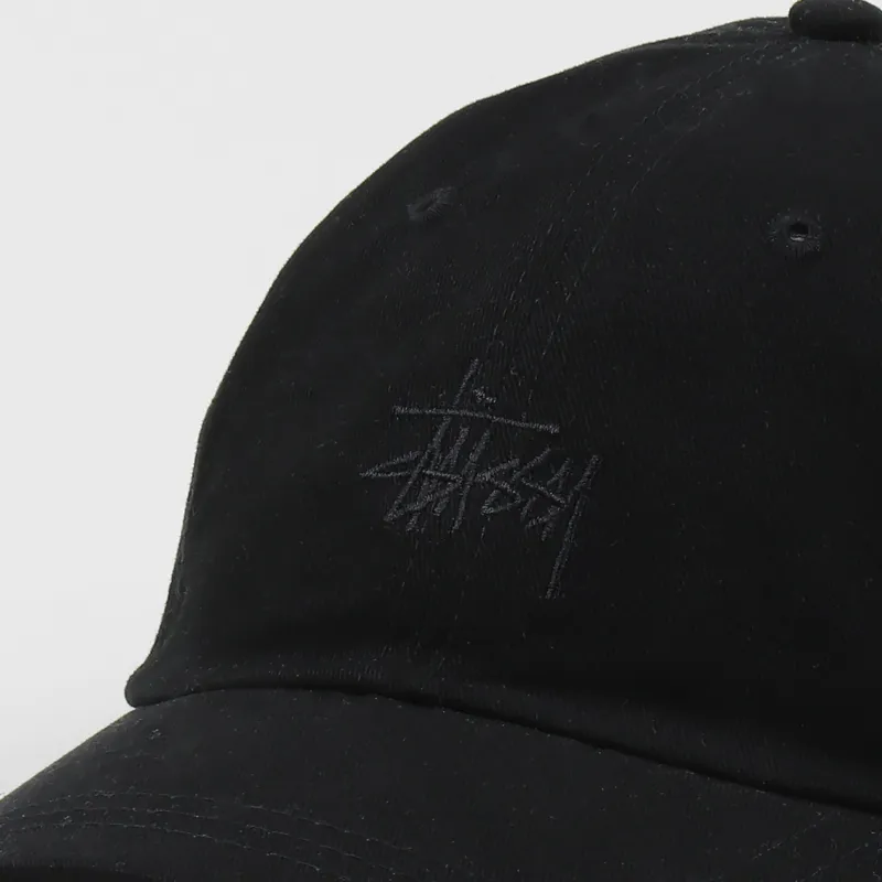 Stussy Basic Logo Lightweight Pro Cap Black-1