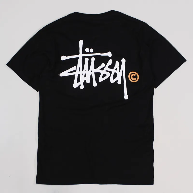 Stussy Basic Logo T-Shirt Black-2