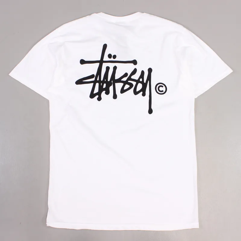 Stussy Basic Logo T Shirt White-1