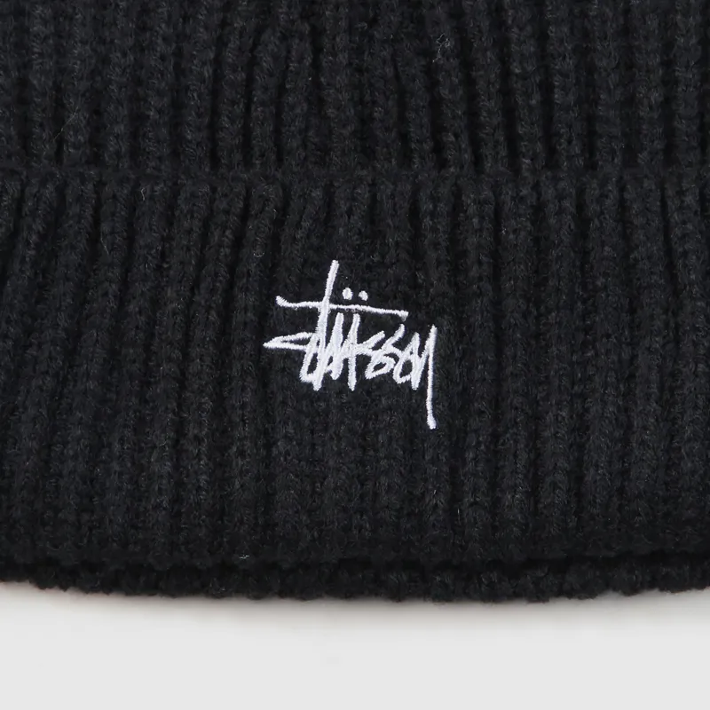 Stussy Basic Stock Cuff Beanie Black