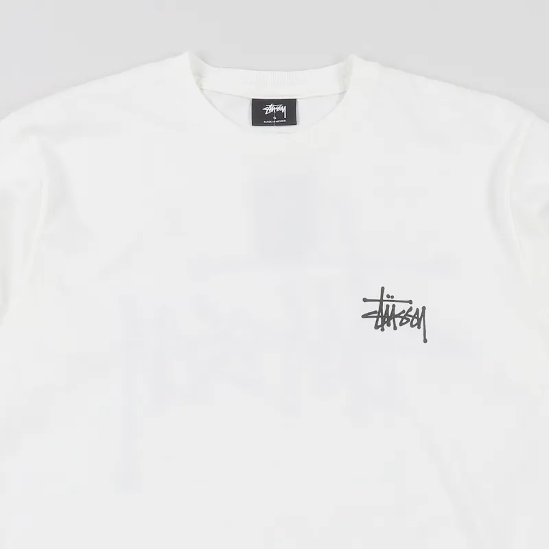 Stussy Basic Stussy Tie Dye T Shirt Natural Navy-2