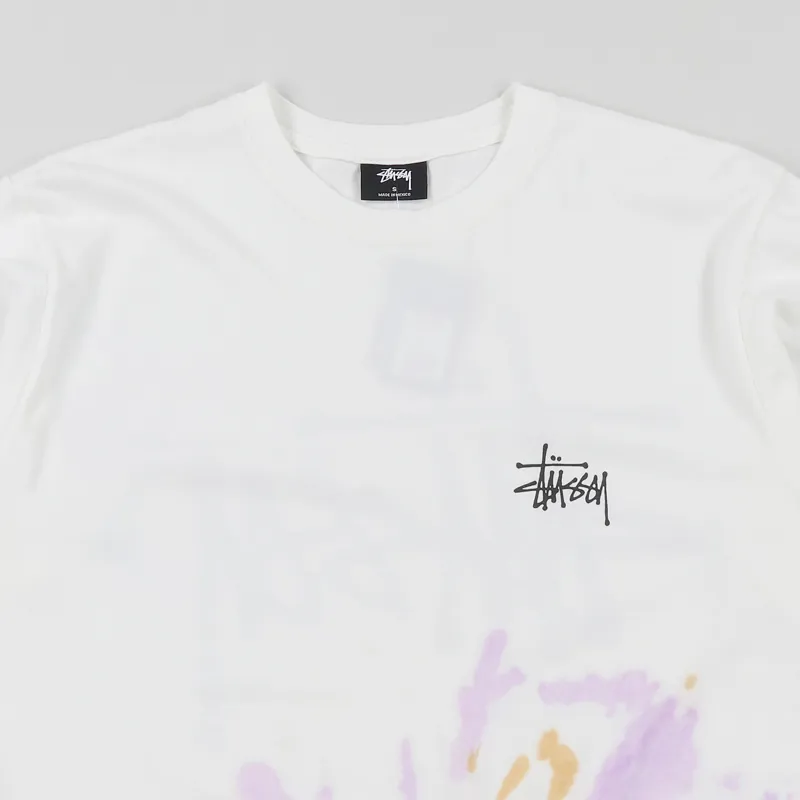 Stussy Basic Stussy Tie Dye T Shirt Natural Orange-2