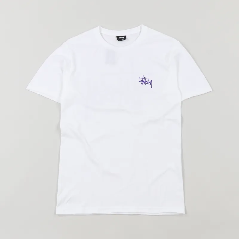 Stussy Basic Logo T Shirt Natural-1