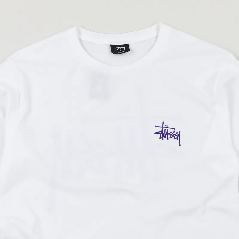 Stussy Basic Logo T Shirt Natural-2