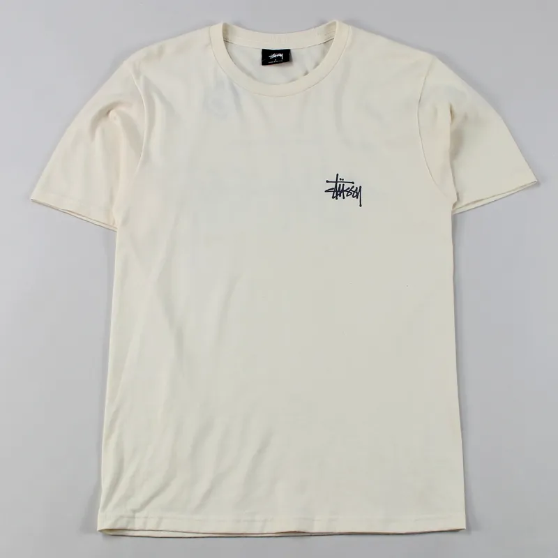Stussy Basic T Shirt Natural-1