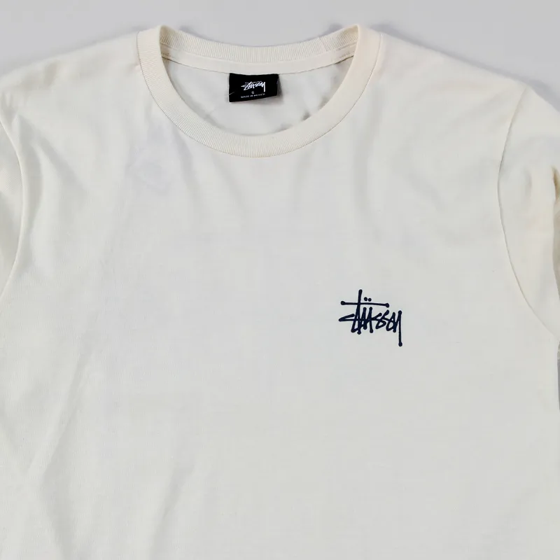 Stussy Basic T Shirt Natural-2