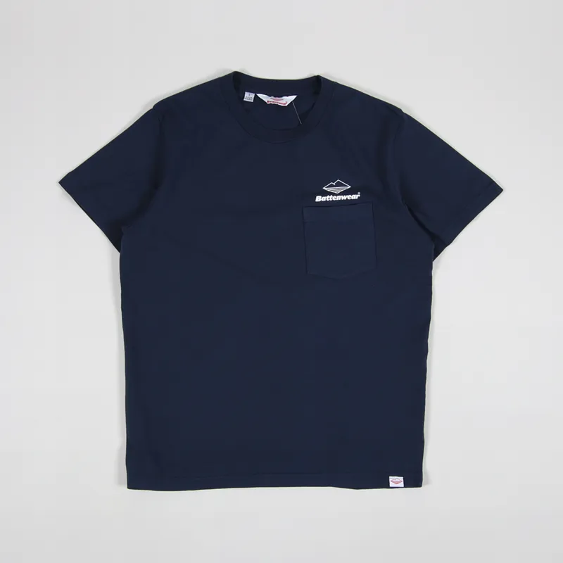 Battenwear Team Pocket T Shirt Navy-1
