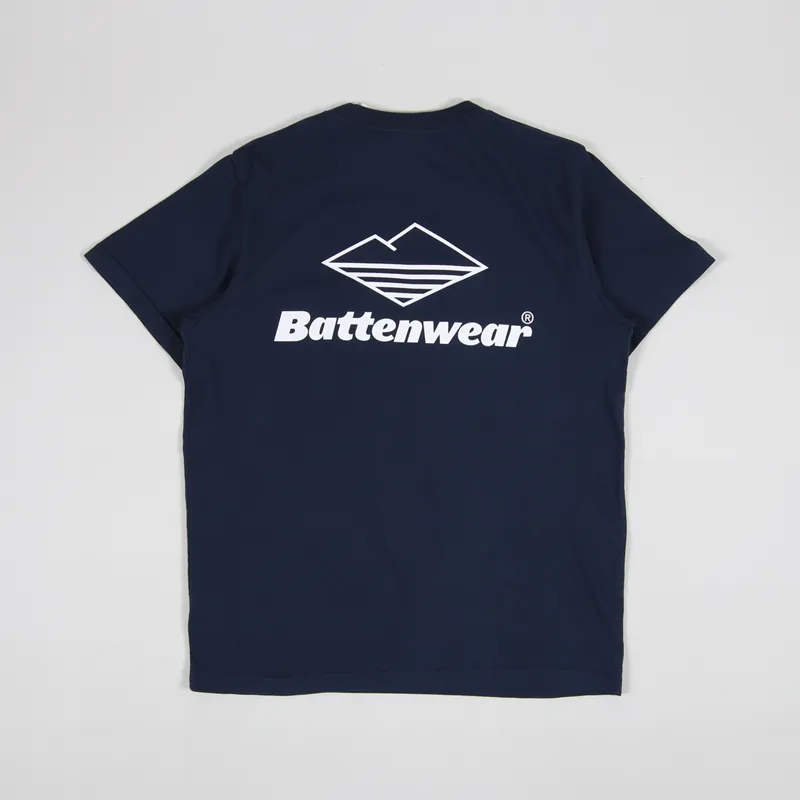 Battenwear Team Pocket T Shirt Navy