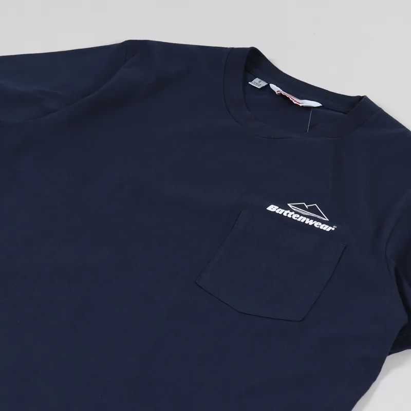 Battenwear Team Pocket T Shirt Navy-3