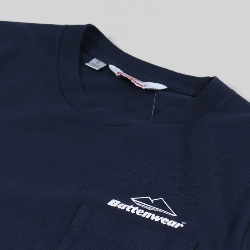 Battenwear Team Pocket T Shirt Navy-6