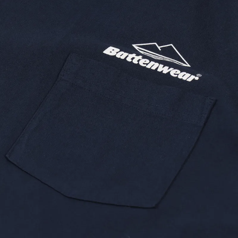 Battenwear Team Pocket T Shirt Navy-4